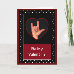 SIGN LANGUAGE: VALENTINE CARD
