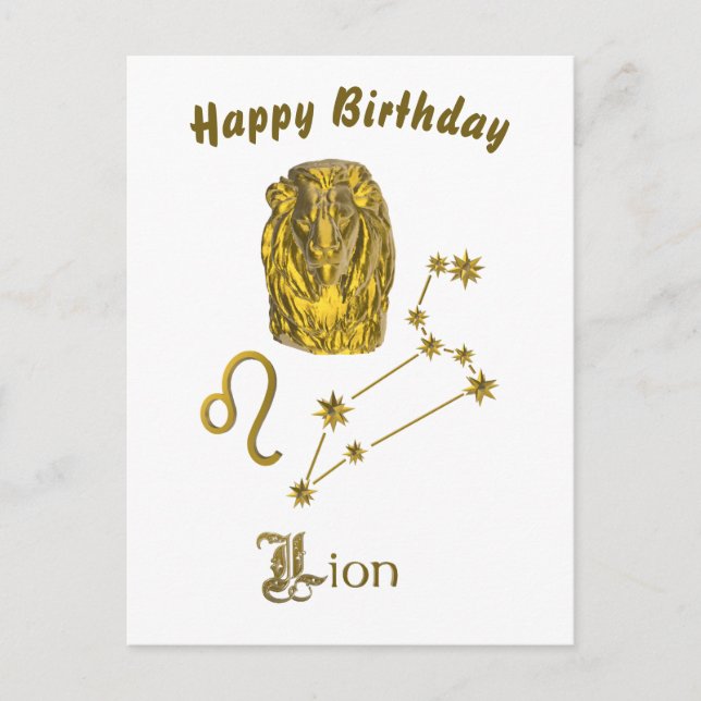 sign Löwe Postcard (Front)