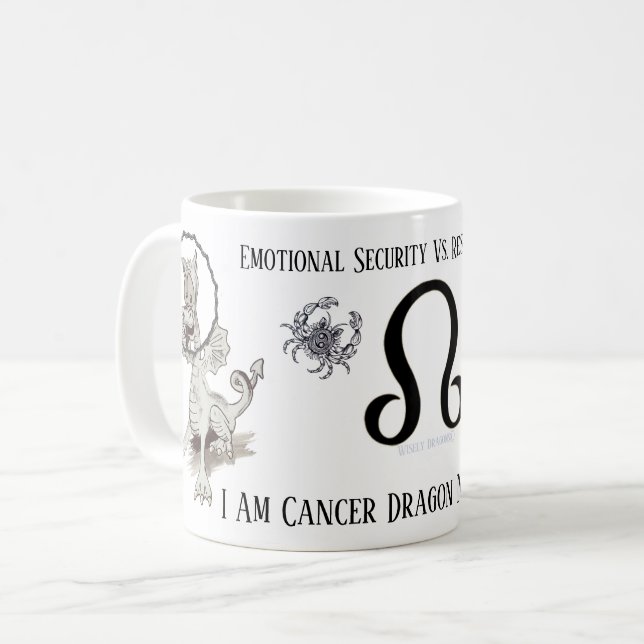 Sign of Cancer North Node of the Moon Mug (Front Left)