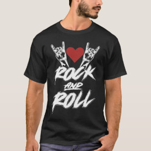 Sign of the horns Hand Rock and Roll Music Lover T-Shirt