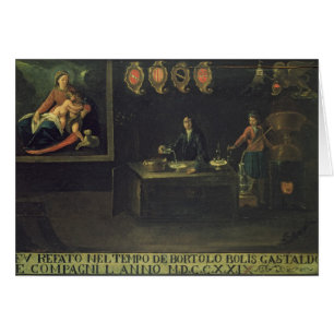 Sign of the Venetian Pharmacists' Guild, 1729 (pan