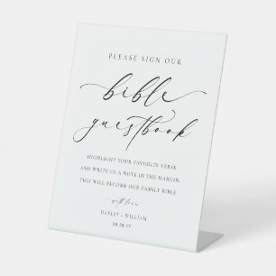 Sign Our Bible Wedding Guestbook