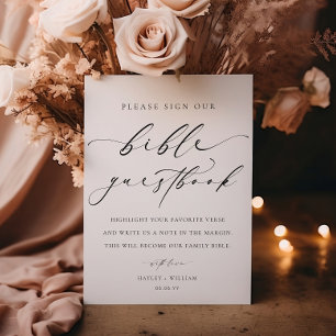 Sign Our Bible Wedding Guestbook