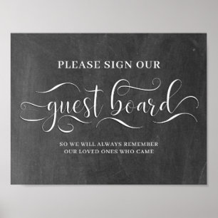 Sign Our Guest Board Wedding Sign