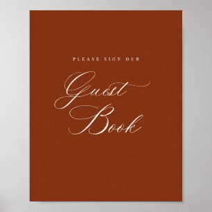 Sign our Guest Book Reception Table Sign Poster