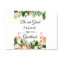 Sign Our Guestbook Tropical Flamingo Floral