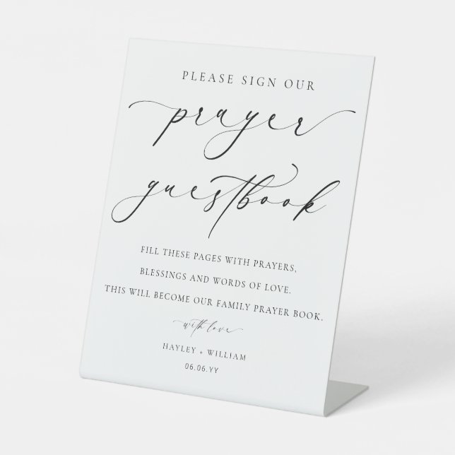 Sign Our Prayer Wedding Guestbook (Front)