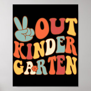 Sign Out Kindergarten Last Days School Retro Groov