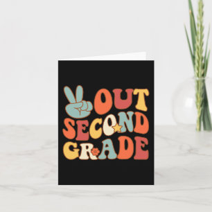 Sign Out Second Grade Groovy 2nd Last Days School  Card
