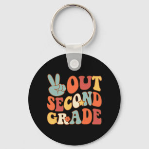 Sign Out Second Grade Groovy 2nd Last Days School  Key Ring