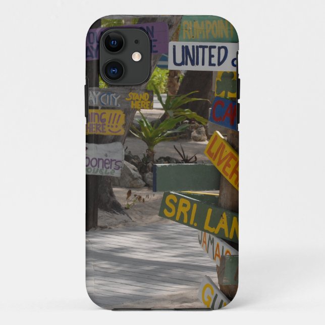 Sign Post Rum Point Grand Cayman Case-Mate iPhone Case (Back)