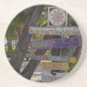 Sign post Rum Point Grand Cayman Coaster