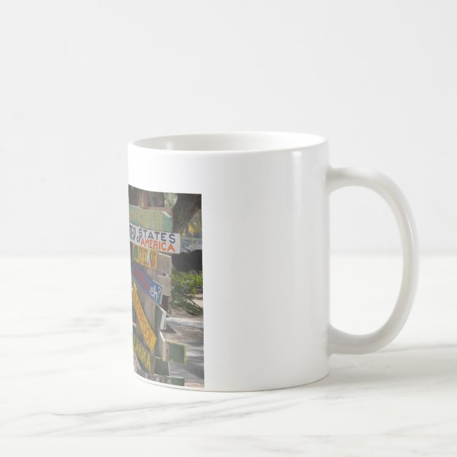 Sign Post Rum Point Grand Cayman Coffee Mug (Right)