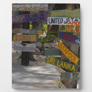 Sign Post Rum Point Grand Cayman Plaque