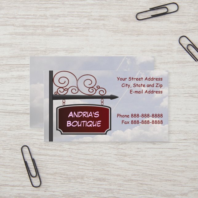 Sign Shop Real Estate Agent Business Card (Front/Back In Situ)