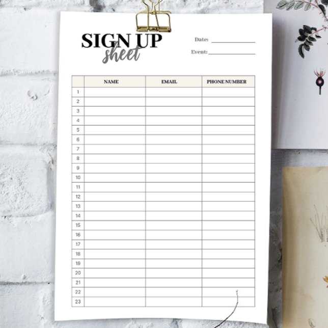 Sign up form template (Creator Uploaded)