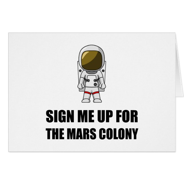 Sign Up Mars Colony (Front Horizontal)