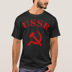 Sign USSR and Hammer and sickle symbol T-Shirt