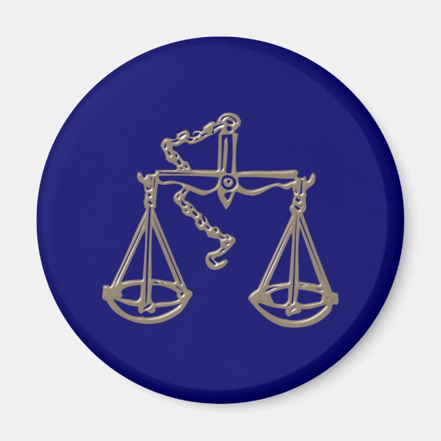 sign Waage zodiac sign Libra Magnet (Front)