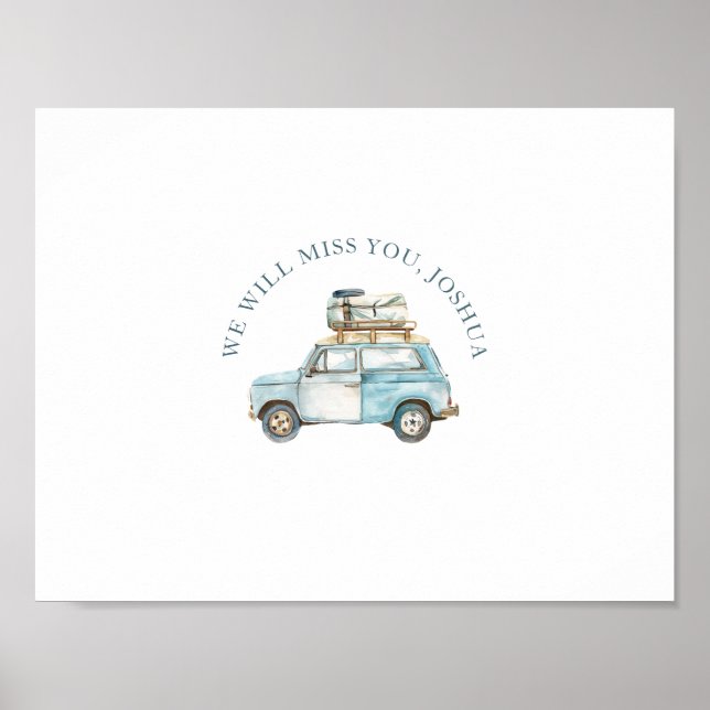 Signable Write On Goodbye Party Printable Poster (Front)