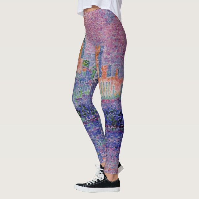 Signac's Le Château des Papes Leggings (Left)
