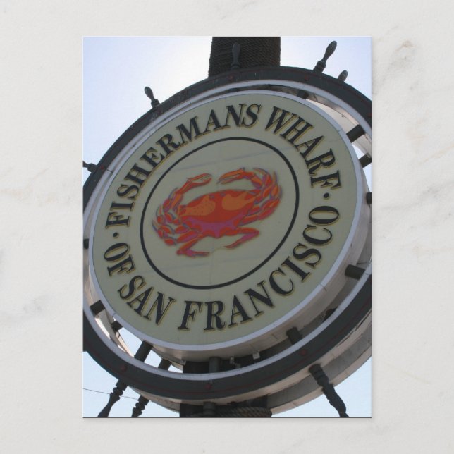 signage wharf postcard (Front)