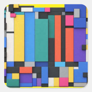 Signal Architecture Square Sticker