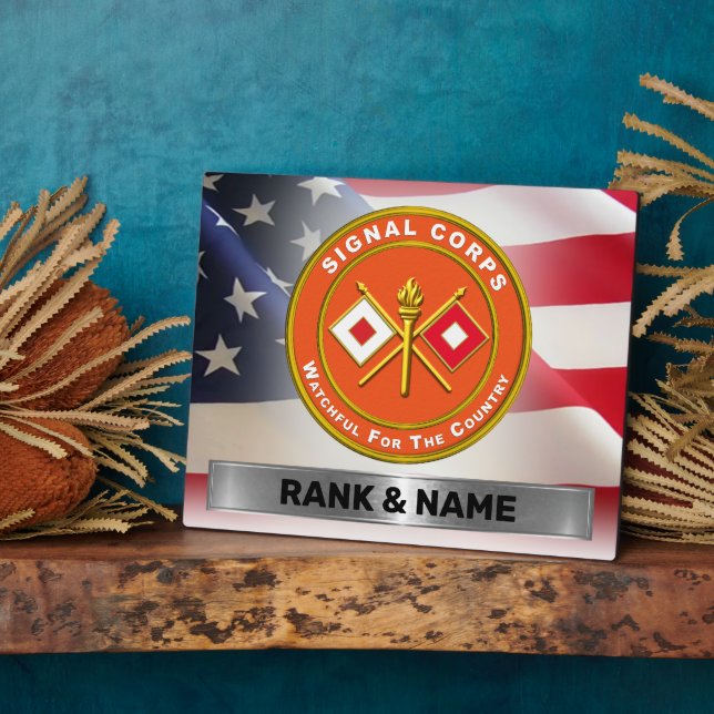 Signal Corps  Plaque (Side)