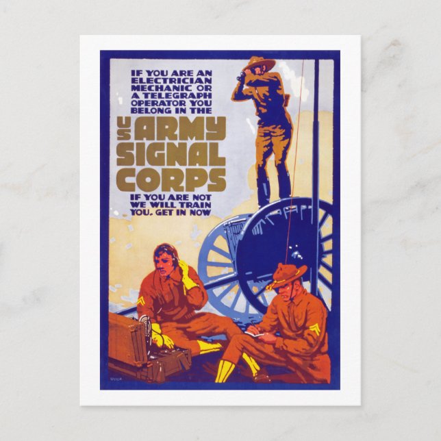 Signal Corps Postcard (Front)