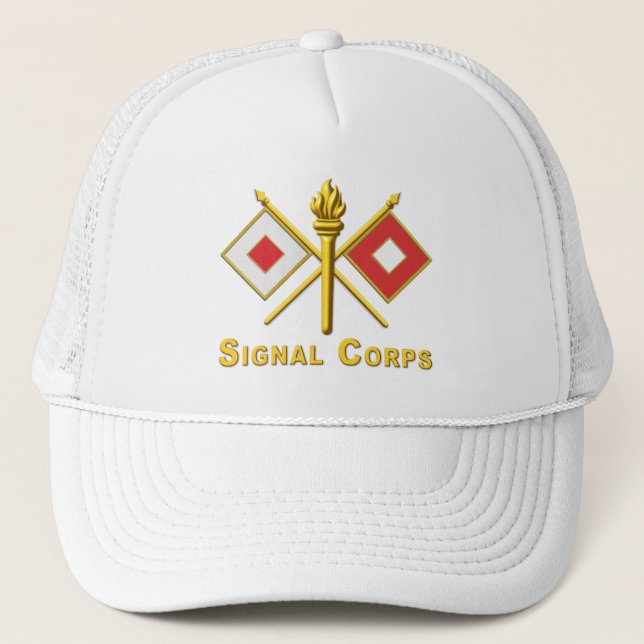 Signal Corps Veteran Trucker Hat (Front)
