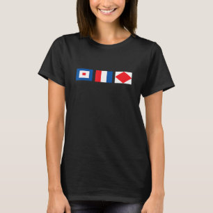 Signal flag funny sailing t-shirt Whiskey Tango Fo