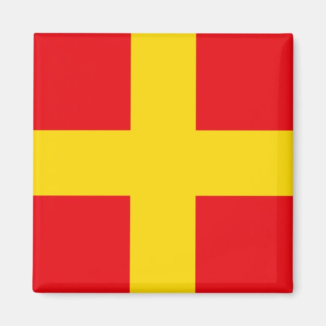 Signal Flag Letter R (Romeo) Magnet (Front)