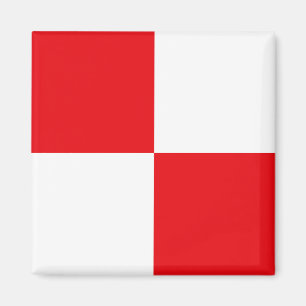 Signal Flag Letter U (Uniform) Magnet