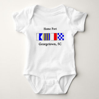 Signal Flag Port of Georgetown Baby Body Suit Bodysuit
