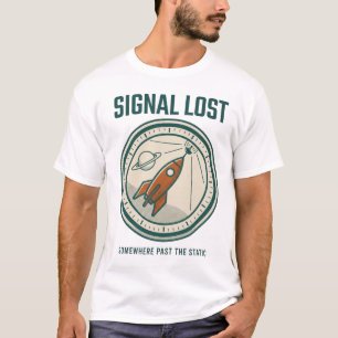 Signal Lost Retro Rocket Mission Patch Tee