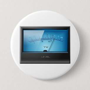 Signal VU Metre 7.5 Cm Round Badge
