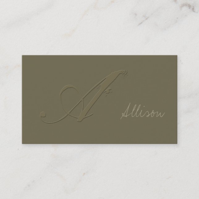 Signature A Business Card (Front)