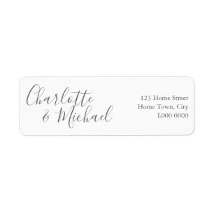 Signature Address Label Return Address Label