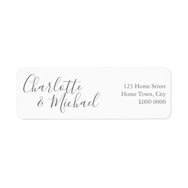 Signature Address Label Return Address Label (Front)