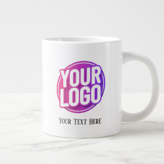 Signature Brand Logo, personalized company logo Large Coffee Mug