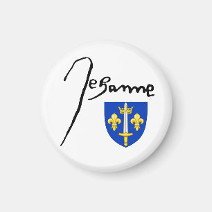 Signature/ coat of arms of Jeanne d'Arc Magnet