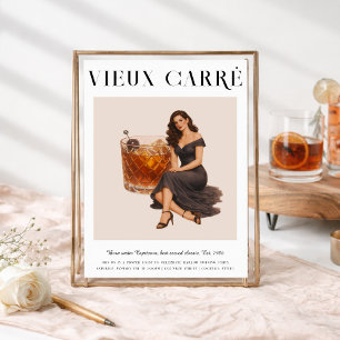 Signature Cocktail Capricorn Zodiac Birthday Invitation