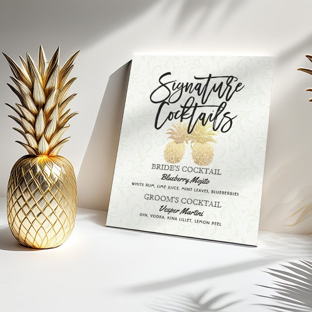 Signature Cocktail Drink Menu Wedding Decor Sign (Creator Uploaded)