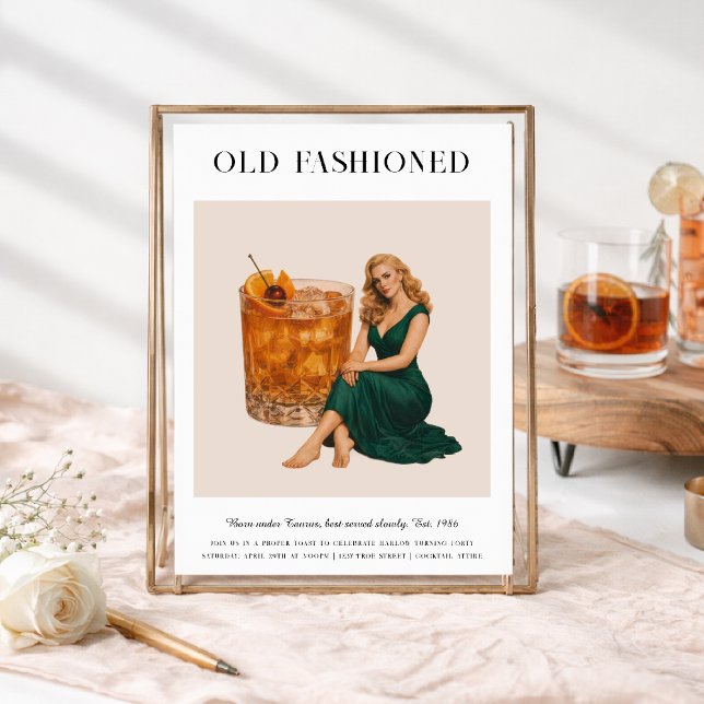 Signature Cocktail | Taurus Zodiac Birthday Invitation (Creator Uploaded)