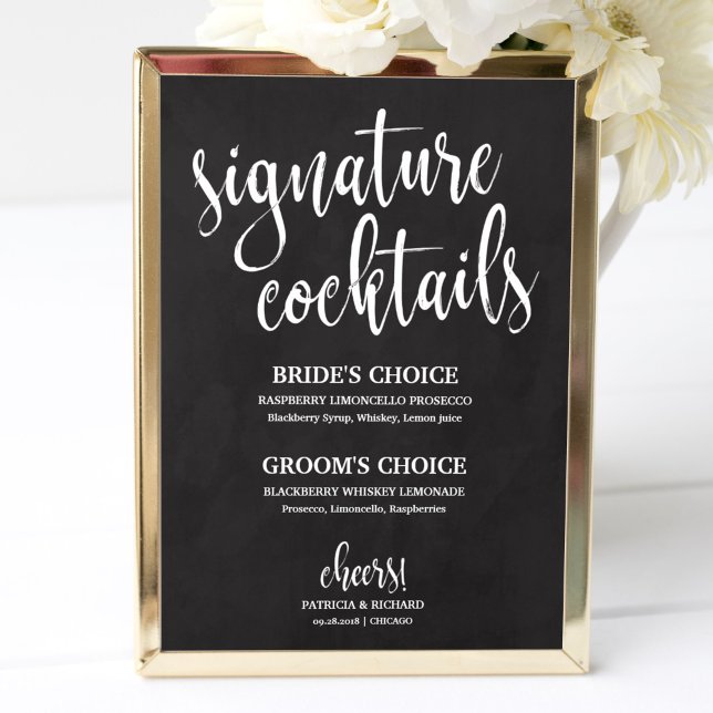 Signature Cocktails Chalkboard Wedding Sign (Creator Uploaded)