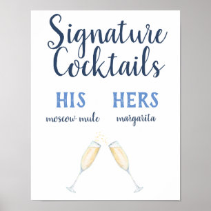 Signature Cocktails Poster