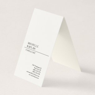 Signature Cream Modern Professional Exclusive Business Card