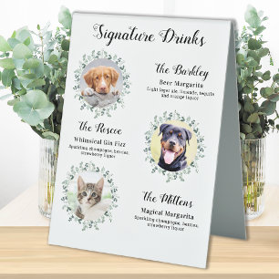 Signature Drinks Personalised 3 Photo Pet Wedding