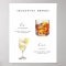 Signature Drinks Wedding Cocktails Poster