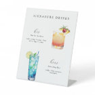 Signature Drinks Wedding Cocktails Poster